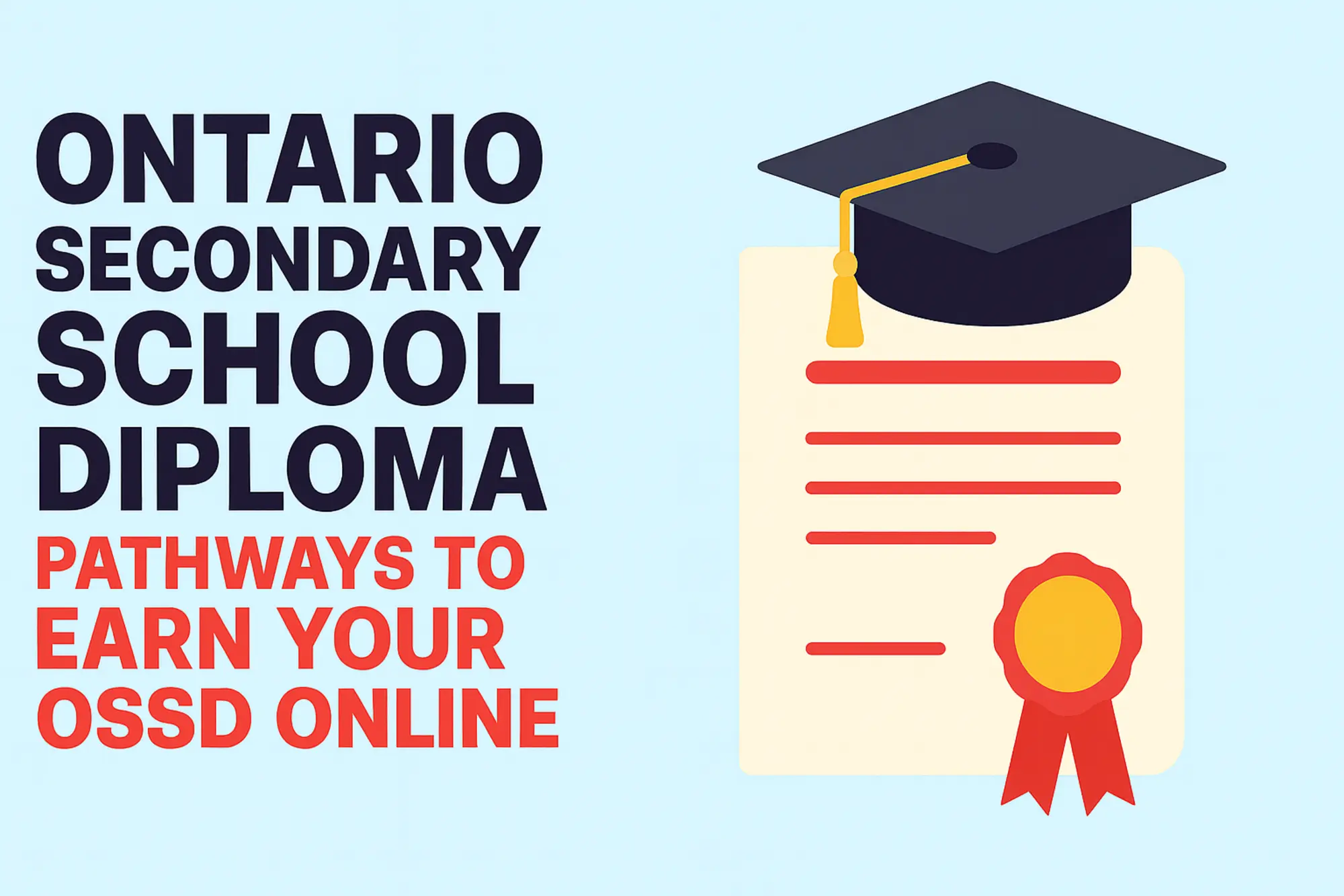 Ontario Secondary School Diploma Pathways To Earn Your OSSD Online graphic